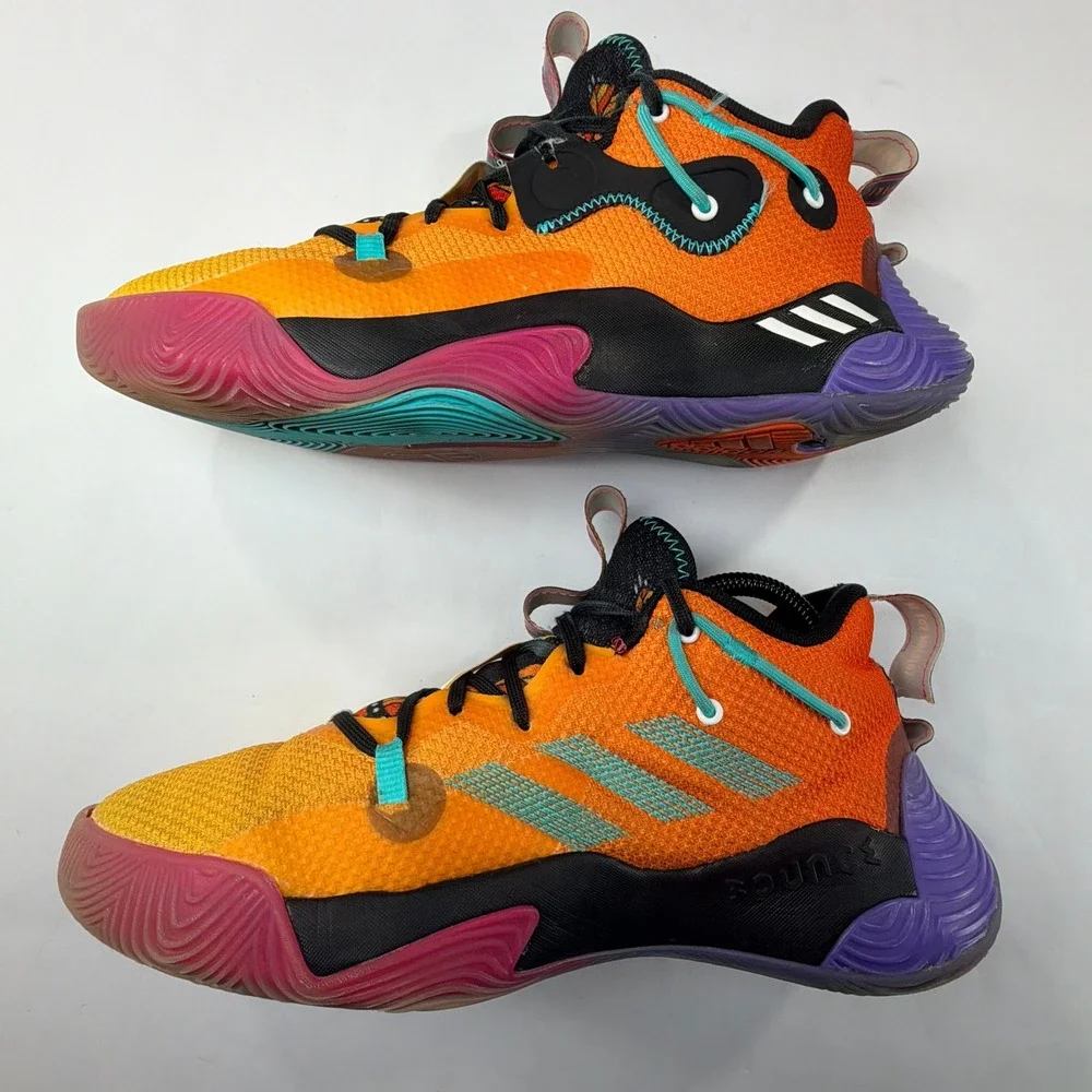 Adidas Harden Stepback 3 Basketball Sneaker Mens 8 Orange 